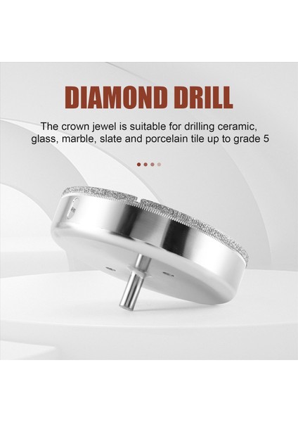 Seramik Cam Kumtaşı Kiremiti Için Elmas Matkap 125MM Çapı Reamer Trepan Broach (Yurt Dışından) indirimleri