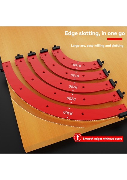 Iç/dış Köşe Büyük Arc Kalıp Elektrikli Yönlendirici Yuva Şablonu Ahşap Işleme Kavisli Açılı Pahlama Şablon Araçları E E E (Yurt Dışından)