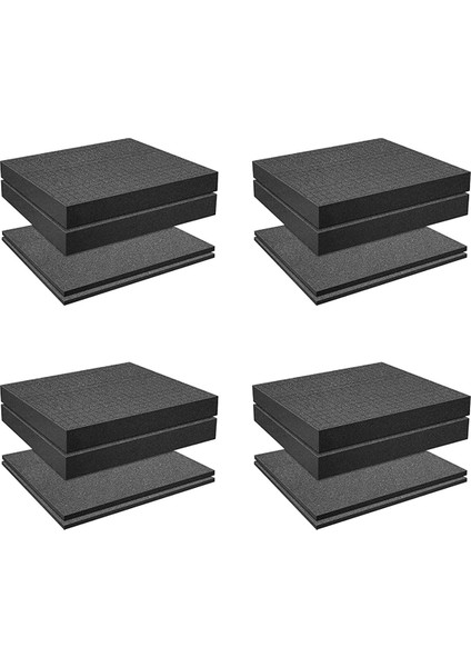 Izgara Köpük Küp Kuaması 8 Adet 300X300X50MM/8 Adet 300X300X10MM Takım Kutusu Kamera Kılıfı Köpük Kılıf Ekleme Araç (Yurt Dışından)