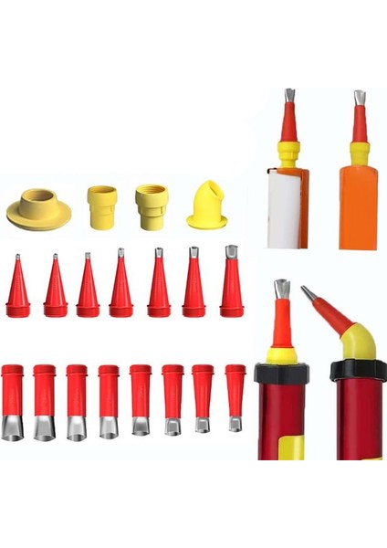 27PCS Paslanmaz Çelik Kalafat Nozul Aplikatör Temel Kazanma Son Işlemci Sızdırmazlık Mühek Düzenleme Aracı Mutfak Lavabo Eklemi (Yurt Dışından) modelleri
