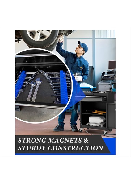 20 Anahtar Için Uygun Araç Kutusu Için Manyetik Anahtar Organizatörü Anahtar Organizatörü Garaj ve Atölye B Için Mükemmeldir (Yurt Dışından) indirimleri