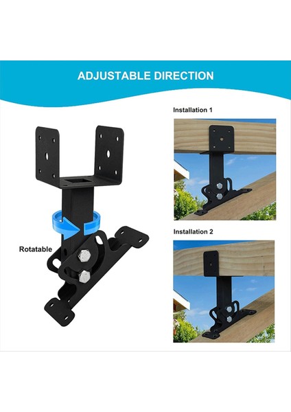 1pcs Pergola Çatı Yükseltici Kiriş Braketi Veranda Kapağı Için Pergola Çatı Yükseltici Braketleri Ağır Hizmet Tipi 304 Paslanmaz Çelik Çardak (Yurt Dışından) fırsatları