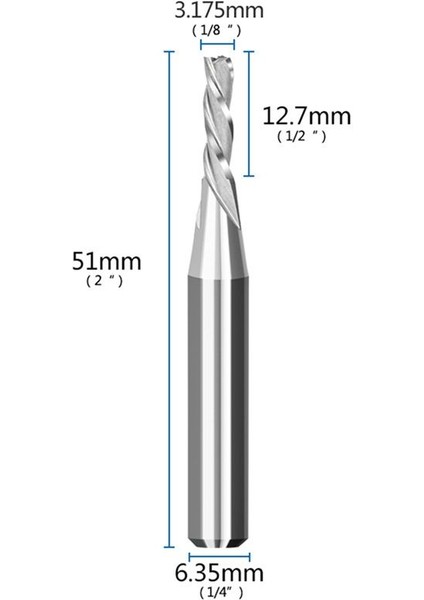 1pcs 1/8 Kesme Çapı Spiral Uçma Yönlendirici Biti 1/4 Karbür Cnc Ahşap Yönlendirici Bitleri Dalma Slot Kesici Için Set (Yurt Dışından) fırsatları