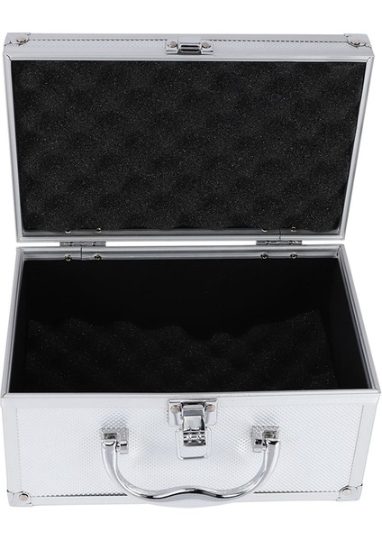 Alüminyum Alaşım Araç Kutusu Taşınabilir Güvenlik Ekipmanı Enstrüman Kılıf Kılıfı Bavul Donanım Aracı Kılıfı 230X150X125MM (Yurt Dışından)