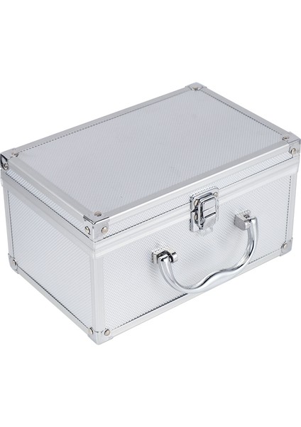 Alüminyum Alaşım Araç Kutusu Taşınabilir Güvenlik Ekipmanı Enstrüman Kılıf Kılıfı Bavul Donanım Aracı Kılıfı 230X150X125MM (Yurt Dışından) fiyatları