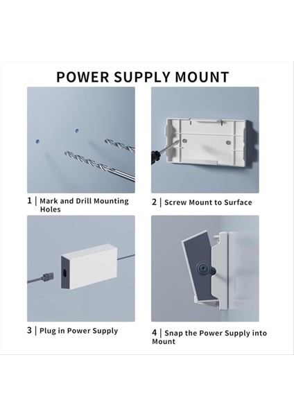 Starlink V3 Mount Için Starlink Gen 3 Yönlendirici ve Gen 3 Güç Kaynağı Montaj Kiti (Yurt Dışından) fırsatları