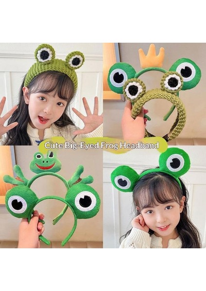 Çocuk Saç Aksesuarları Kadın Sevimli Karikatür Kurbağa Kafa Bandı Yeni Saç Bantları Headdresses (Yurt Dışından) fiyatları