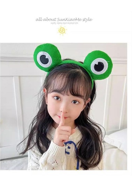 Çocuk Saç Aksesuarları Kadın Sevimli Karikatür Kurbağa Kafa Bandı Yeni Saç Bantları Headdresses (Yurt Dışından) fırsatları