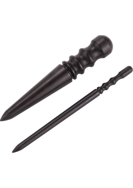 2 Pcs Leathercraft Slicker Yuvarlak Burnisher Abanoz Ahşap Deri Burnisher Deri Slicker Aracı Deri Cilalı Çubuklar Kenar Slicker Narra (Yurt Dışından)