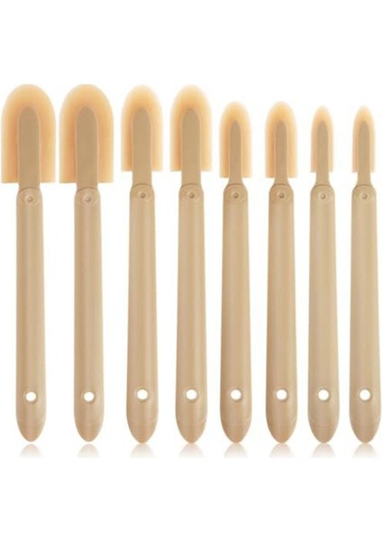 8pcs Kauçuk Kazanma Aracı Kiti Yeniden Kullanılabilir Kalafat Sonlandırma Aracı Spatula Scater Sürun (Yurt Dışından)
