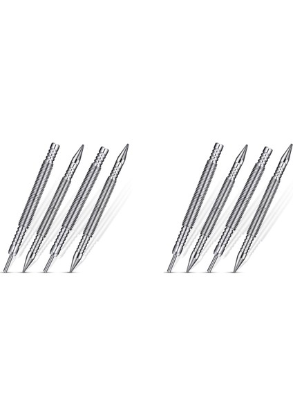 8x Tırnak Seti ve Menteşe Pimi Aracı Çift Kafa Çivi Punch Menteşe Pimi Çıkarma Aracı Çekiçsiz Yay Yumruk Seti (Yurt Dışından)