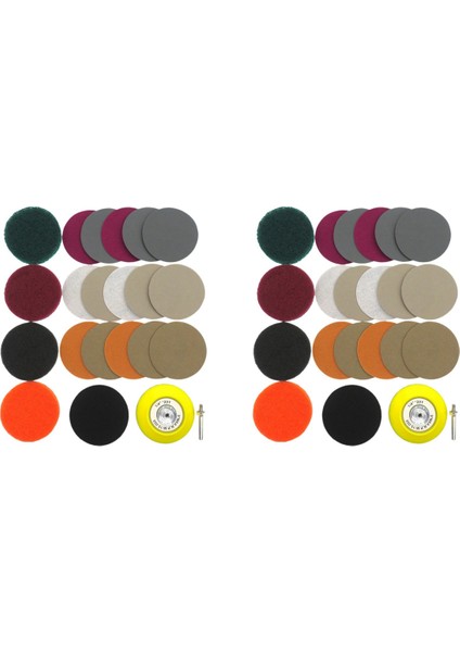 42PCS/SET 3inch Dıy Araba Işıkları Kiti Otomotiv Parlatma Ovma Bezi Set Far Onarma Kiti Zımpara Kağıdı (Yurt Dışından)