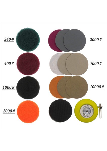 42PCS/SET 3inch Dıy Araba Işıkları Kiti Otomotiv Parlatma Ovma Bezi Set Far Onarma Kiti Zımpara Kağıdı (Yurt Dışından) fiyatları