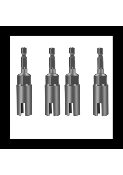 4 Paket Derin Güç Kanadı Somun Sürücüsü Yuva Kanadı Somunları Matkap Bit Soketi Anahtar Aletleri Set 1/4 Inç Hex Shank (Yurt Dışından)