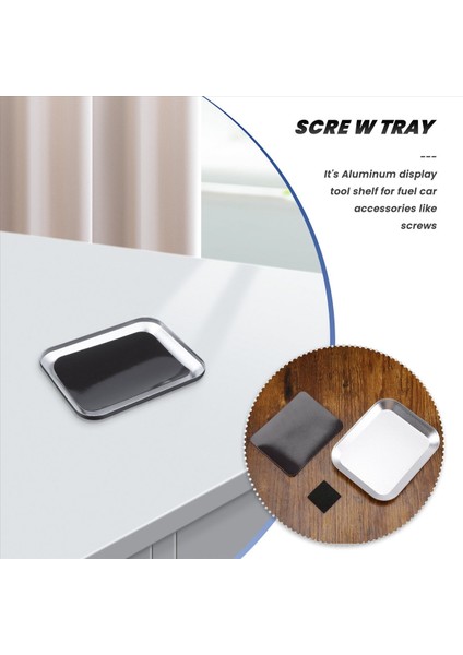 Rc Model Telefon Araç Tamir Aracı Için Manyetik Ped ile Yararlı Alüminyum Alaşım Vidalı Tepsisi Gümüş (Yurt Dışından) modelleri