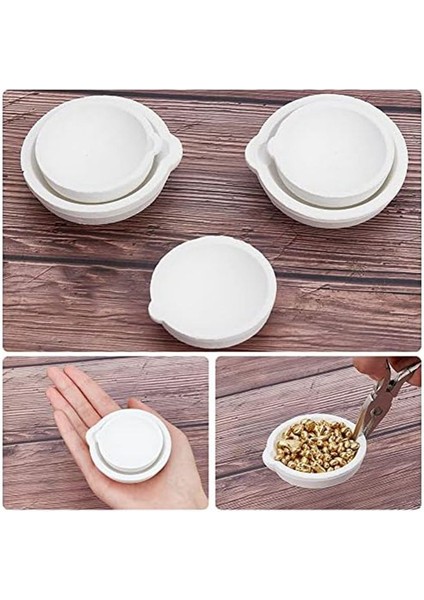 5 2 Stil Seti Seramik Kaseler Kuvars Eritme Plakası Potu Eritme Için Dökme Metal Altın ve Gümüş 100G 250G (Yurt Dışından) fırsatları