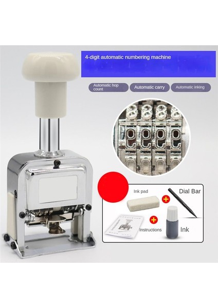 Otomatik Kodlayıcı 4digit Makine Üretim Tarihi Kılavuz Kodlayıcı Numaralandırma Advance Makine Hızlı Kurucu Mürekkep Siyah (Yurt Dışından) fiyatları