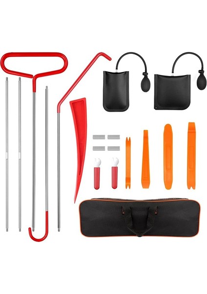 19 Adet Ev Bakım Araçları Uzun Mesafeli Kanca Aletleri Paslanmaz Çelik Kapı Açma Araçları (Yurt Dışından)