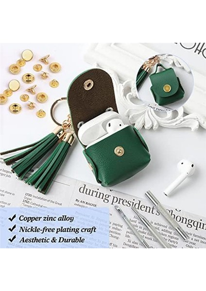 Deri Snap Taşıyıcılar Kiti 120 Set Metal Snap Düğmeleri Giysiler Bilezikler Ceketler Için 6 Ayar Aracı ile Bastılar (Yurt Dışından) indirimleri