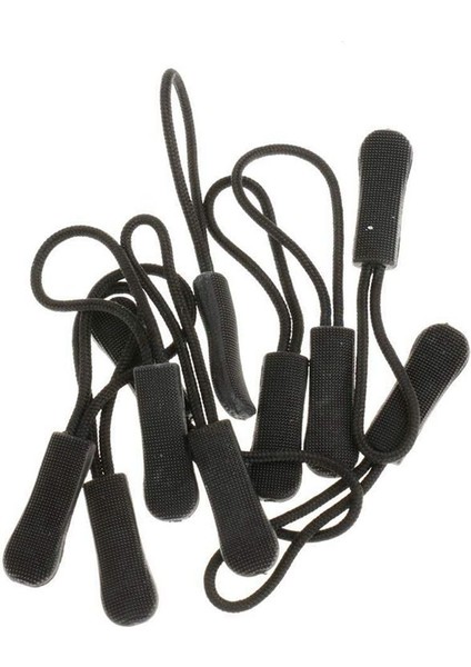 100 Anti-Slip Fermuar Çekme Fermuar Fermuar Uzatma Fragmanı Pratik ve Geri Paket Cacet Vb - Siyah (Yurt Dışından) modelleri