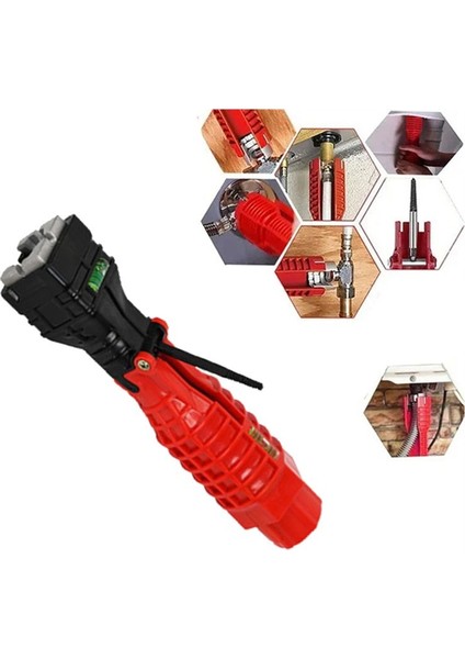 18 Arada 1 Banyo Boru Anahtarı Musluk ve Lavabo Tesisat Aracı Çok Fonksiyonlu Musluk Anahtarı Aracı Sıhhi Tesisat Aracı (Yurt Dışından)