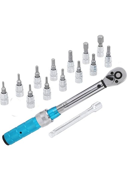 Cırcır Tork Anahtarı 15 Parçalı Set Alet Bakım Kutusu Çok Fonksiyonlu Set Tork Anahtarı Seti Çok Fonksiyonlu Anahtar (Yurt Dışından)