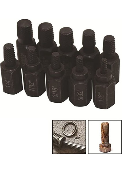 Hasarlı Cıvata Çıkma Kitlerini Çıkarmak Için 10 Pc Cıvata Çıkma Set Vidası ve Çıkartma Kiti (Yurt Dışından) fırsatları
