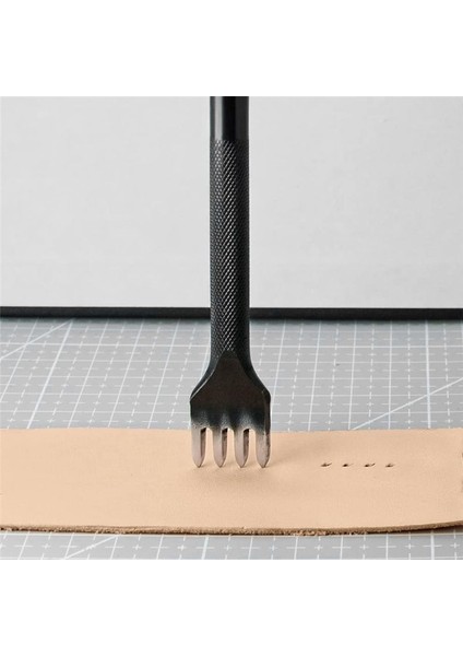 4pcs Siyah Siyah Sıradan Elmas Kesim Diy Deri Aracı Deri Eğik Düz Kesim Elektrapan Elle Kesim Deliği (5mm) (Yurt Dışından) fırsatları