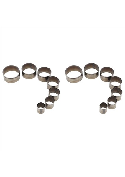 14 Adet Yuvarlak Deri Zanaat Kesici Kalıp Kalıp Şablon Zımba Araçları 20MM-50MM (Yurt Dışından)
