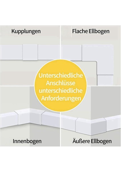 4m Elektrik Kablo Grupları Bir Kordon Için Duvarda Kablo Kapatıcısı Boyanabilir Pvc Kablo Kapağı Kablo Gezisi 20 Pcs L40CM (Yurt Dışından) indirimleri