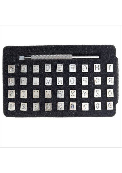 Dıy Deri Damga Gravür Zanaat Aletleri Alfasayısal Damga Deri Zanaat 3mm (Yurt Dışından)