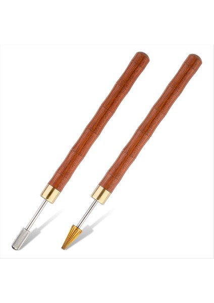 2pcs Deri Kenar Boya Kalemleri Deri Kenar Silindir Kalem Aplikatörü Deri Zanaat Diy Çalışması Için Deri Kenar Baskı Araçları (Yurt Dışından)