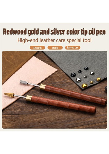 2pcs Deri Kenar Boya Kalemleri Deri Kenar Silindir Kalem Aplikatörü Deri Zanaat Diy Çalışması Için Deri Kenar Baskı Araçları (Yurt Dışından) fiyatları