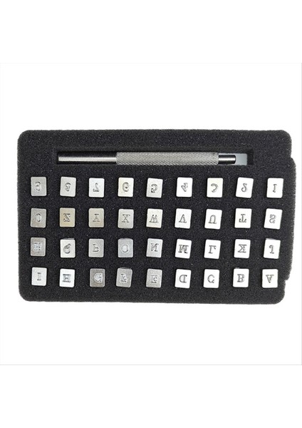 Dıy Deri Damga Gravür Zanaat Aletleri Alfasayısal Damga Deri Zanaat 6mm (Yurt Dışından)