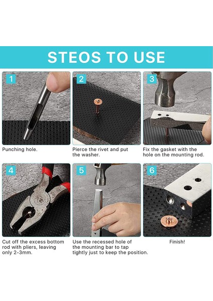 43PCS Bakır Perçinler ve Çapaklar 4 Boyutta Bakır Perçin ve Çapak Ürün Yelpazesi Kemerler Için Cüzdanlar Için Yakalar Deri Çalışma (Yurt Dışından) fiyatları