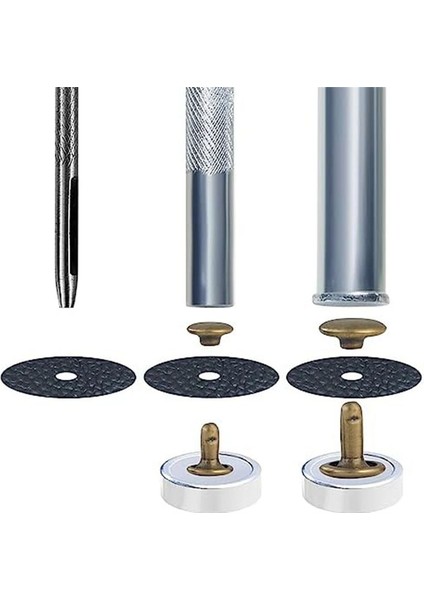 340 Setler Deri Perçin Kiti Perçinler Deri Çift Şapka Perçinler Giyim Giysileri Ayakkabı Torbaları Kemerler Diy (Yurt Dışından) fiyatları