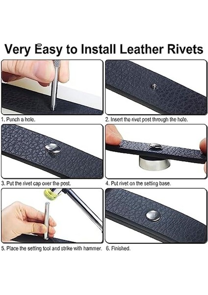 340 Setler Deri Perçin Kiti Perçinler Deri Çift Şapka Perçinler Giyim Giysileri Ayakkabı Torbaları Kemerler Diy (Yurt Dışından) fırsatları