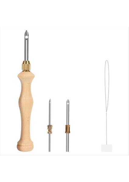 Delik Yumruk Iğnesi Ahşap Yumruk Iğne Aleti Yumruk Iğnesi Için Ayarlanabilir Nakış Yumruk Iğne Aleti Dıy Zanaat Dikişi (Yurt Dışından)