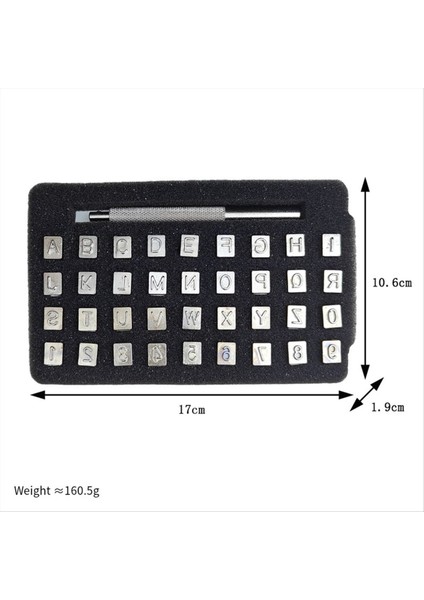 Dıy Deri Damga Gravür Zanaat Aletleri Alfasayısal Damga Deri Zanaat 3mm (Yurt Dışından) fiyatları