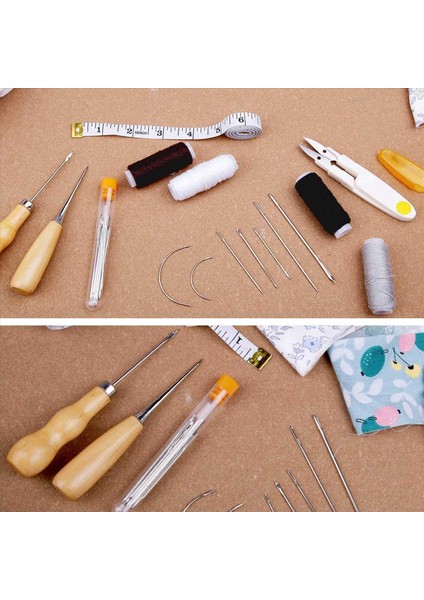 58 Adet Deri Dikiş Kiti Deri Dikişli Döşeme Onarım Kiti 8 Renk Dikiş Ipliği Deri Dikiş Için (Yurt Dışından) modelleri