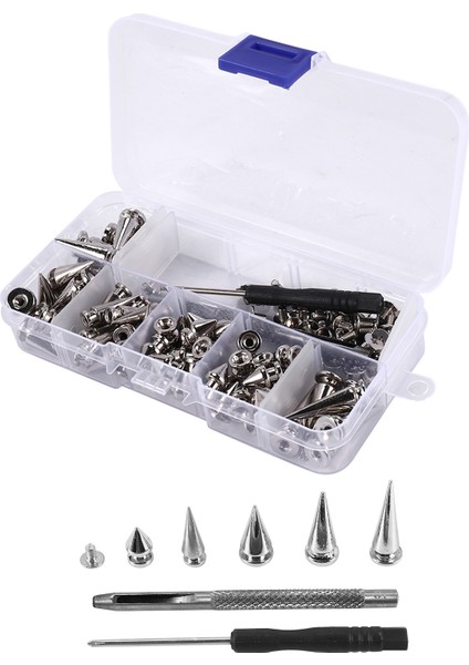 70 Set Gümüş Karışık Şekla Başikler ve Çıtçıtlar Koni Croc Spikes Giyim Ayakkabıları Için Deri Perçin Kiti Kemerler Dıy (Yurt Dışından) modelleri