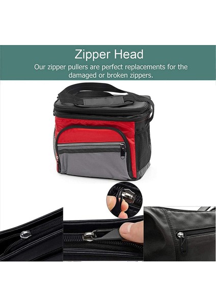 Metal Yedek Fermuar (20 Adet) Zip Onarımı Için Metal Sekmeler Kıyafetler Bagaj Bavul Sırt Çantası Dıy Zanaat Için (Yurt Dışından) fiyatları