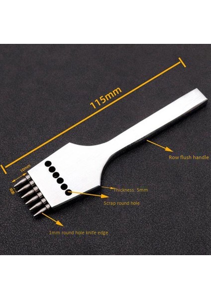 9pcs 4mm Deri Zanaat Yuvarlak Delik Deri Delme Çıkarılabilir Dikiş Çıkarılabilir Kesme Aracı/seti (Yurt Dışından) fırsatları