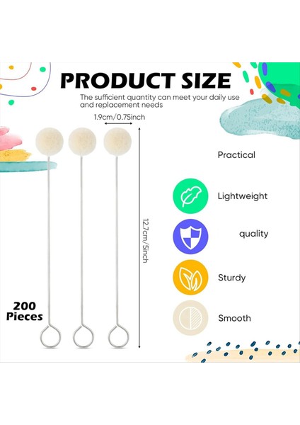 200 Adet Yün Daubers Ball Fırça Deri Boya Aracı Metal Sökili Uygulama Aracı Deri Boya Yün Boya Daube (Yurt Dışından) modelleri