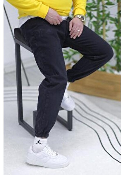 Erkek Tırnaklı Boyfiren Kot Pantolon 646 Lastikli Paça ile Rahat ve Modern Stil