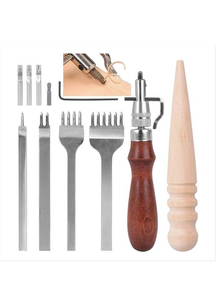 Deri Zanaat Alet Seti Deri Kenarlar Cila Deri Yineleme El Dikiş Için Yumruklama Deri Kenarları Kemerler Için Parlatma (Yurt Dışından) fiyatları