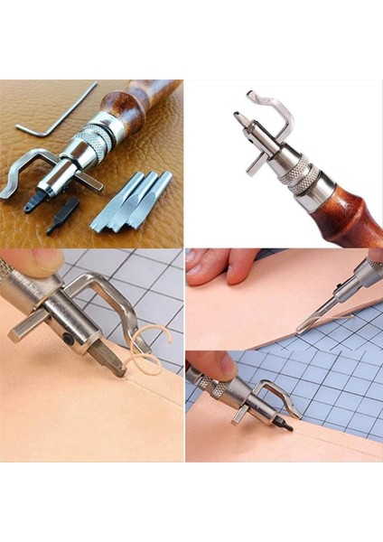 Deri Zanaat Alet Seti Deri Kenarlar Cila Deri Yineleme El Dikiş Için Yumruklama Deri Kenarları Kemerler Için Parlatma (Yurt Dışından) fırsatları