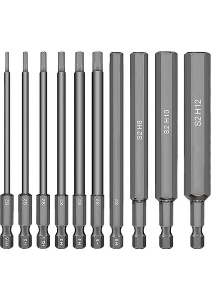 10 Parçalı Altıgen Somunu 1 5-12MM Anahtar Soketi (Yurt Dışından)