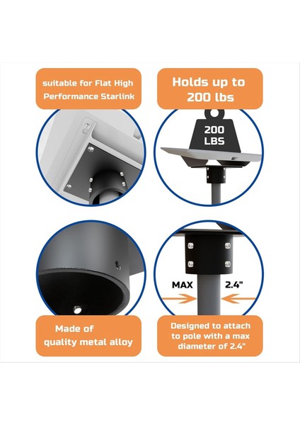 Star Link Düz Yüksek Performanslı Boru Adaptörü Performans Için Yıldız Bağlantı Montaj Kiti Yıldız Bağlantısı Internet Kiti (Yurt Dışından) fırsatları