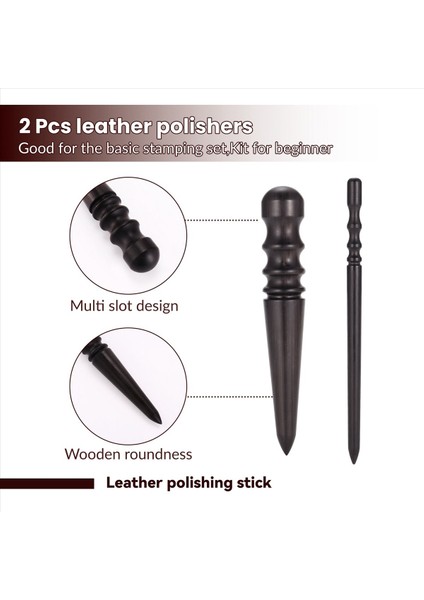 2 Pcs Leathercraft Slicker Yuvarlak Burnisher Abanoz Ahşap Deri Burnisher Deri Slicker Aracı Deri Cilalı Çubuklar Kenar Slicker Narra (Yurt Dışından) indirimleri